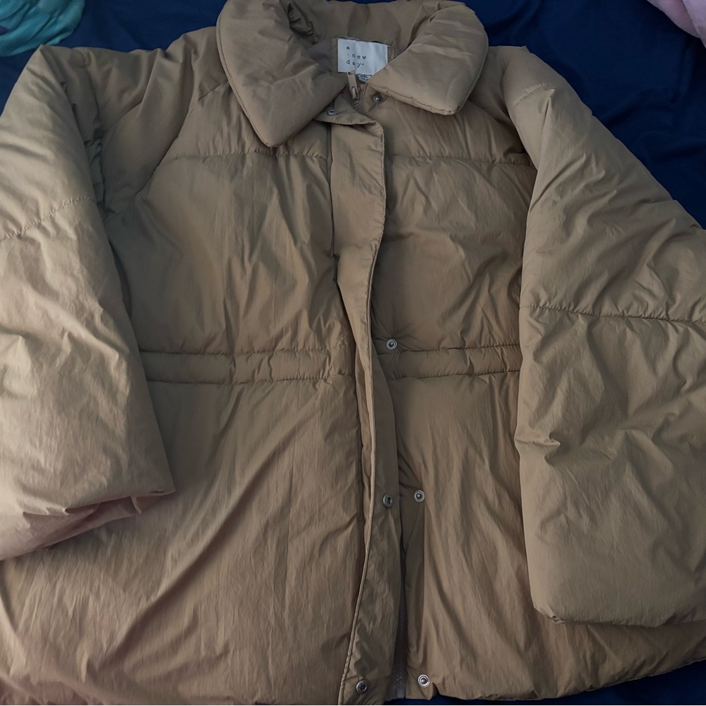 Tan Puffer Jacket